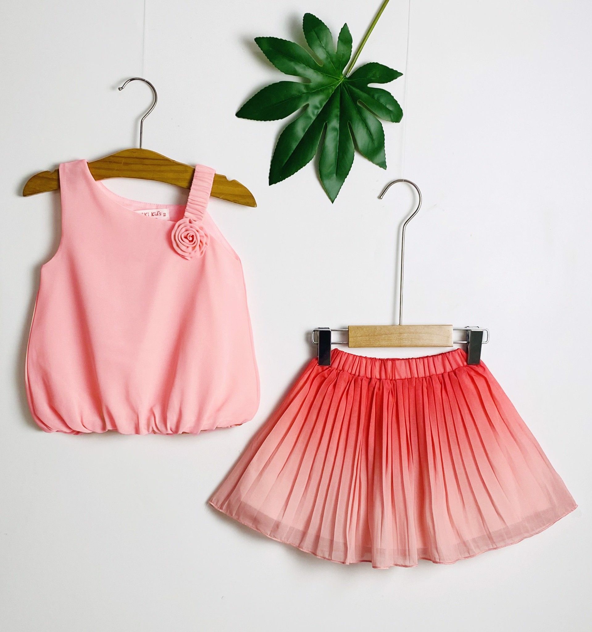 Set váy áo lệch vai
