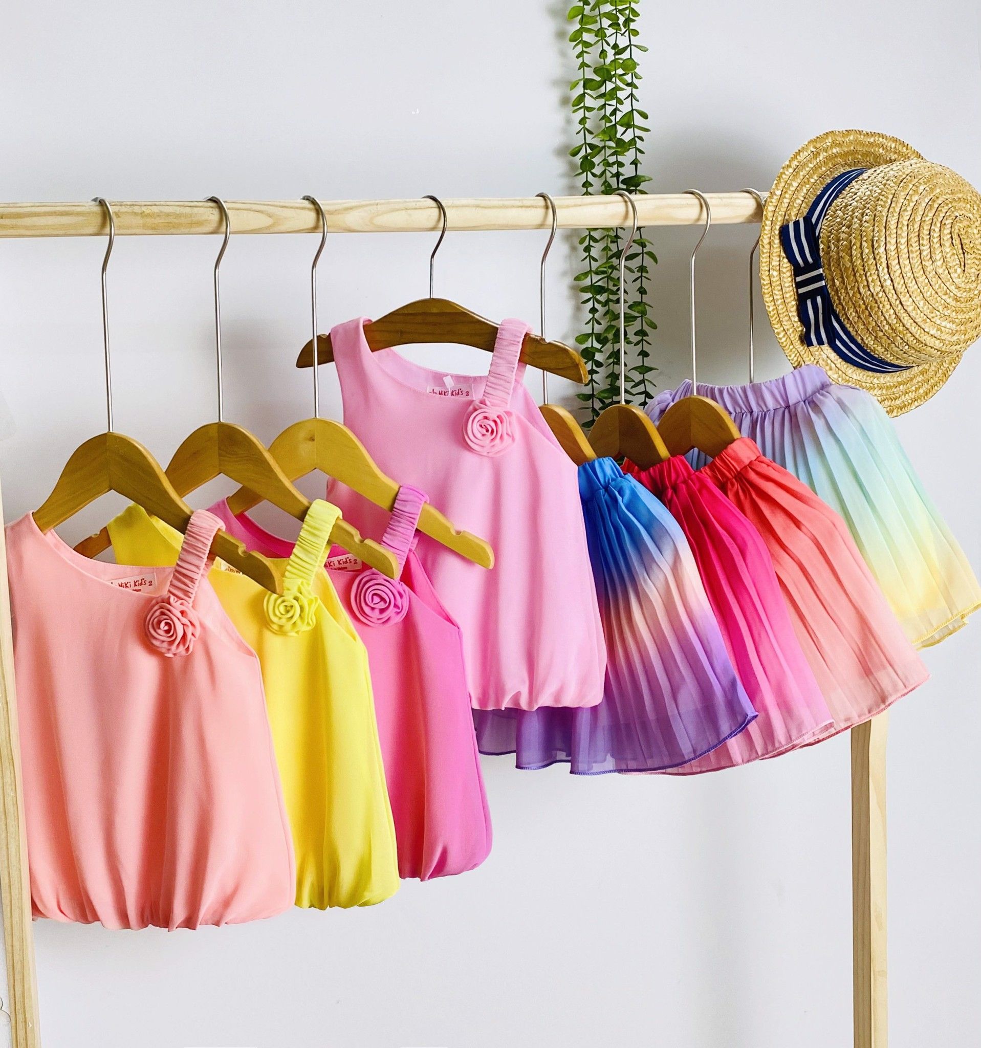 Set váy áo lệch vai