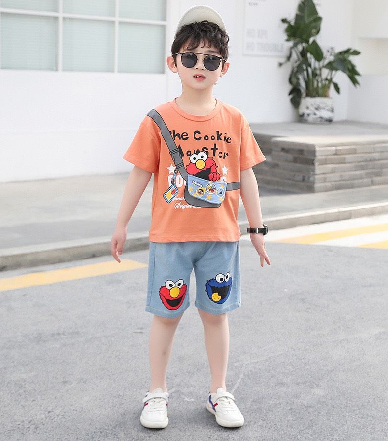 Set jean áo giả túi bé trai