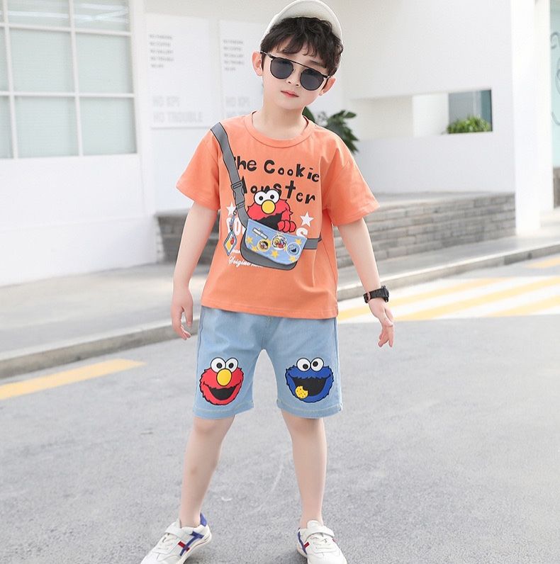 Set jean áo giả túi bé trai