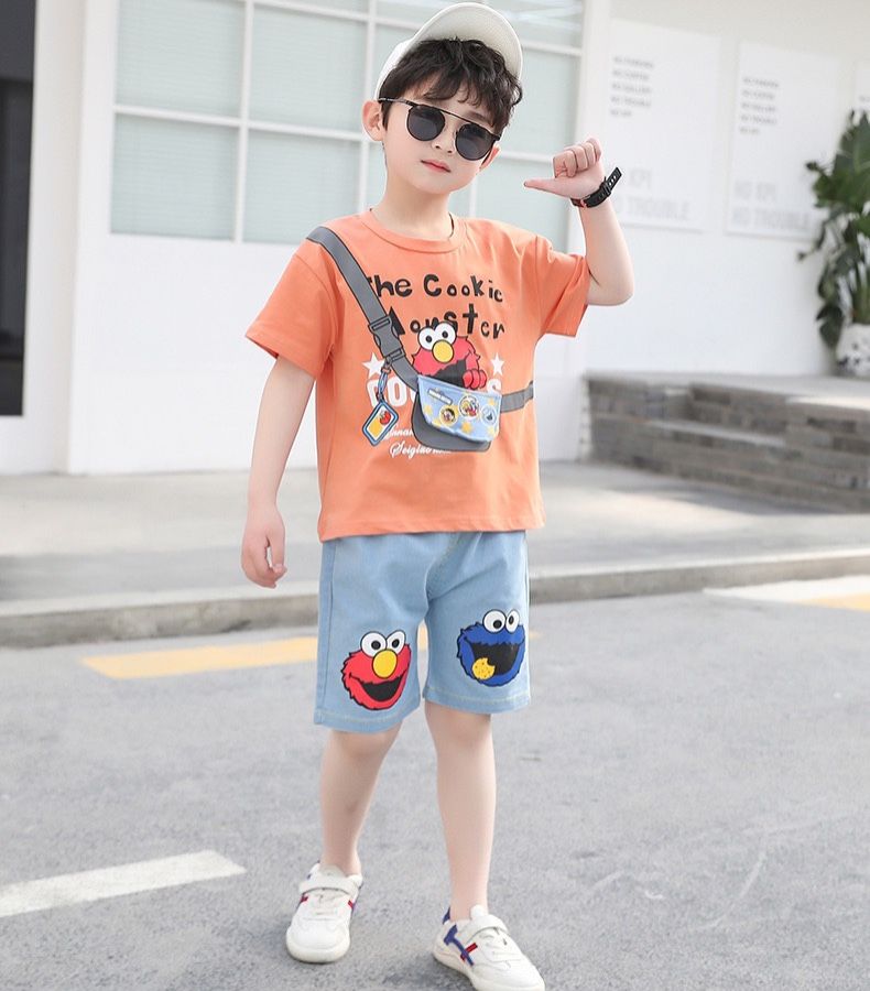Set jean áo giả túi bé trai