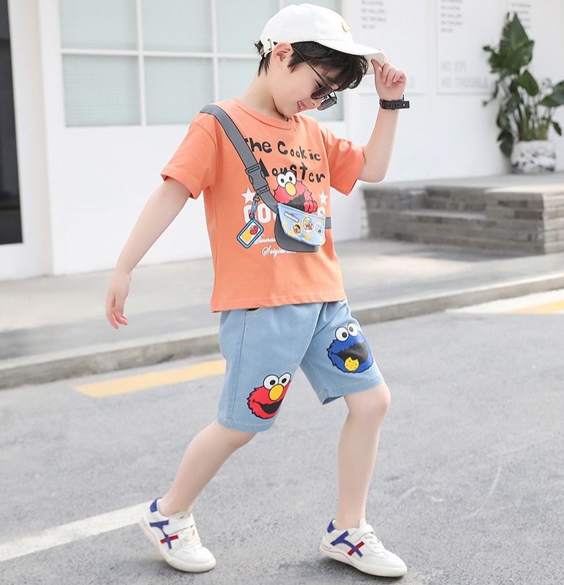 Set jean áo giả túi bé trai