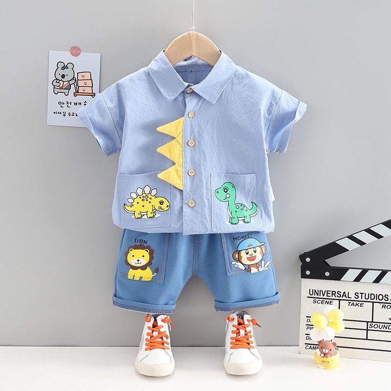 Set áo sơ mi khủng long