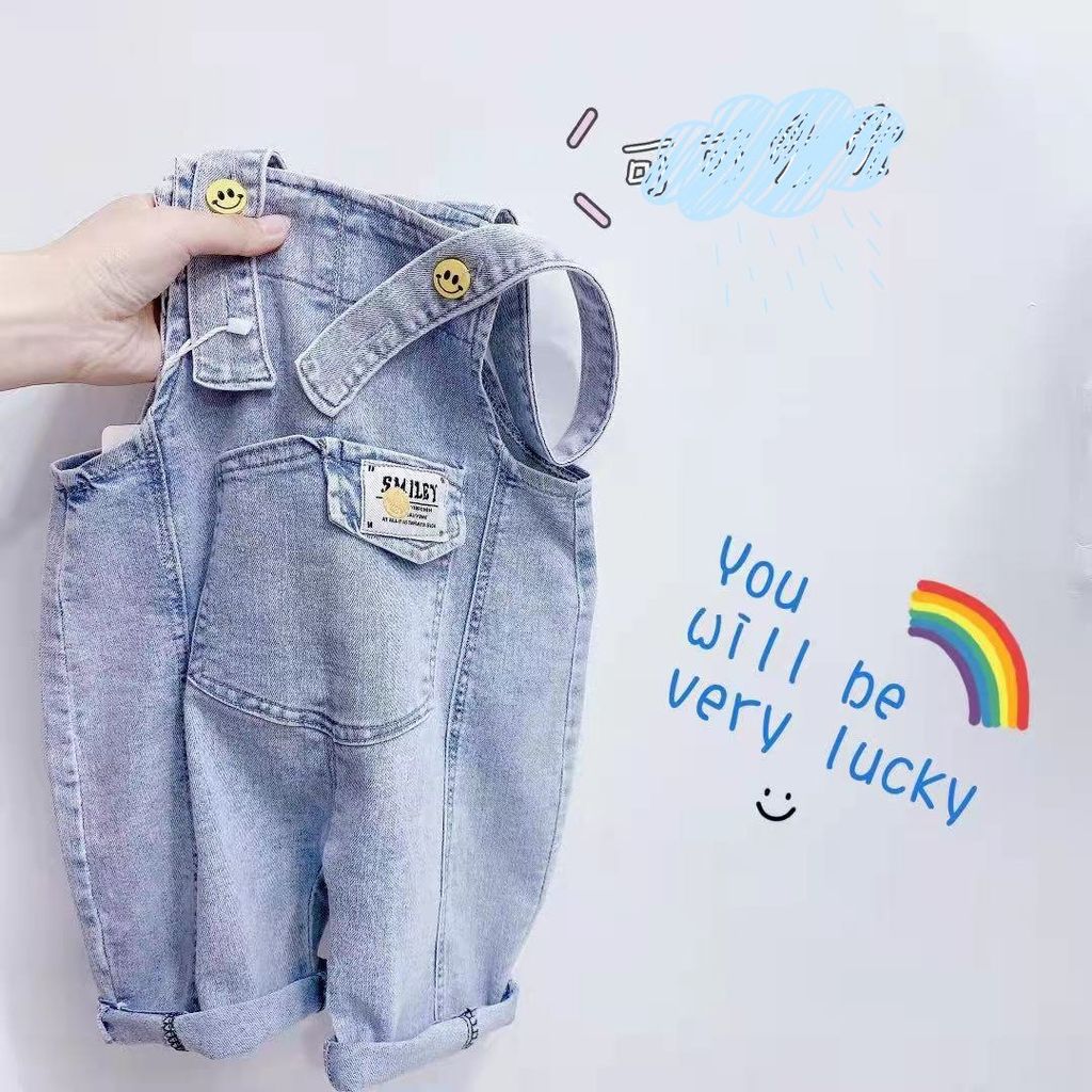 Quần yếm jean Smiley