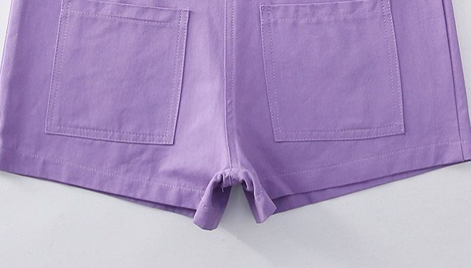 Set yếm kaki phối áo tay cánh tiên