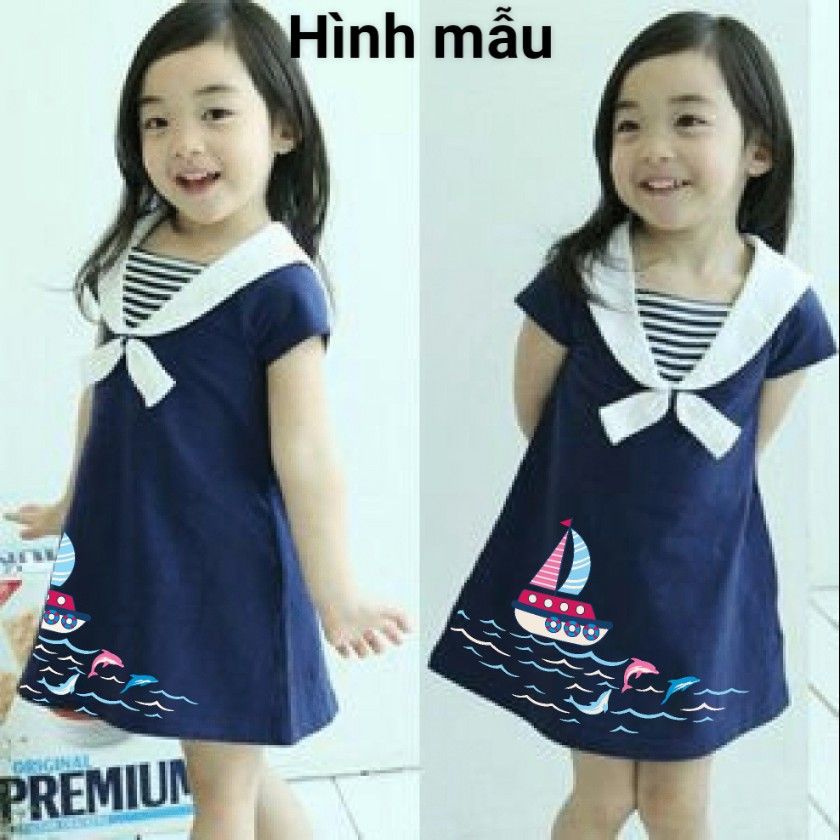 Đầm thủy thủ bé gái