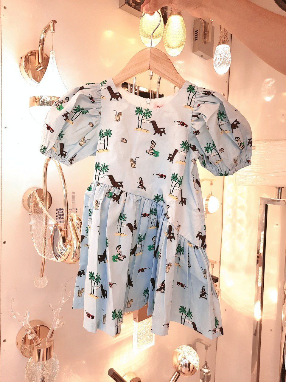 Đầm cây dừa bé gái
