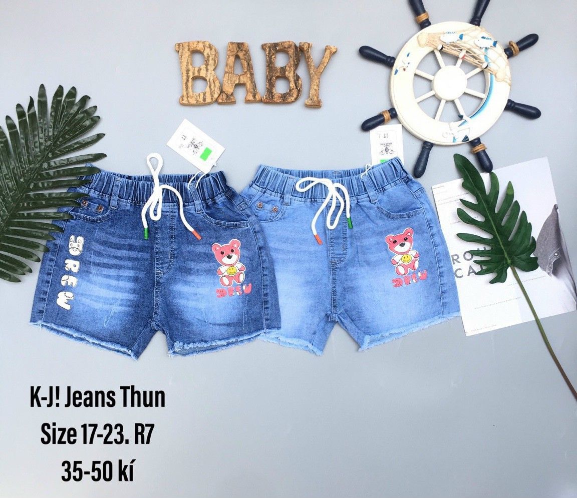  Quần short jean bé gái từ 23-40kg 