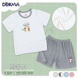  DB1371 - Đồ bộ ngắn tay mặc nhà bé trai và bé gái 9-36M 