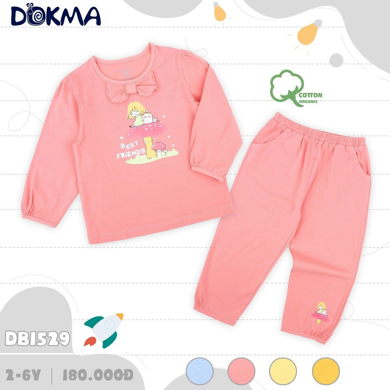 DB1529 - Đồ bộ dài tay cho bé trai và bé gái