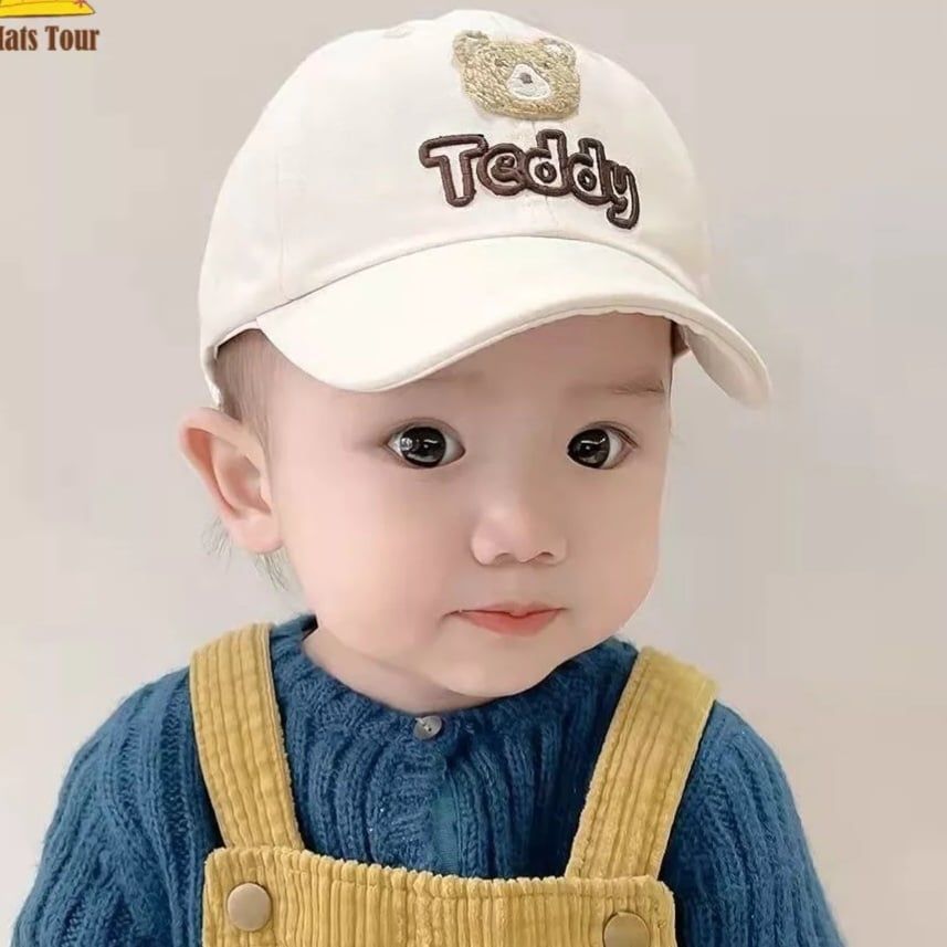  Nón lưỡi trai gấu Teddy cho bé từ 1-6 tuổi 