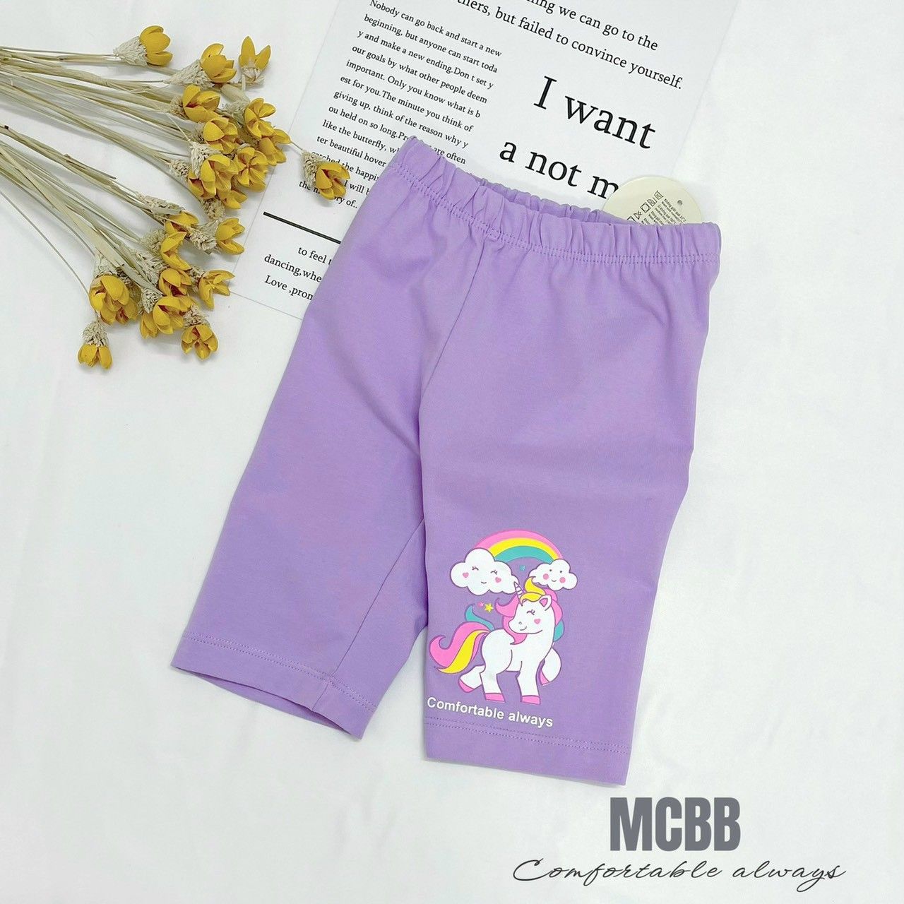 Quần legging lửng bé gái Pony