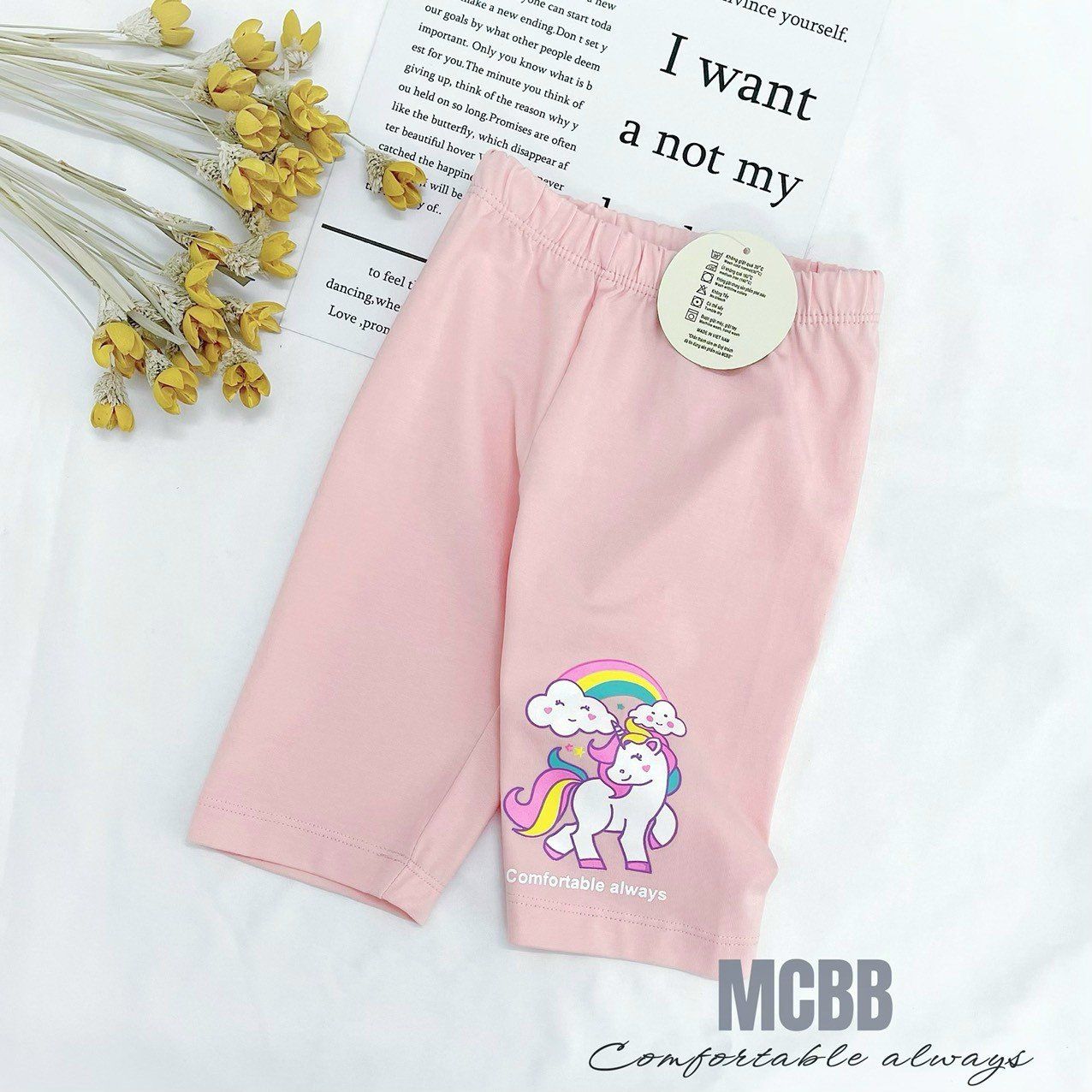 Quần legging lửng bé gái Pony