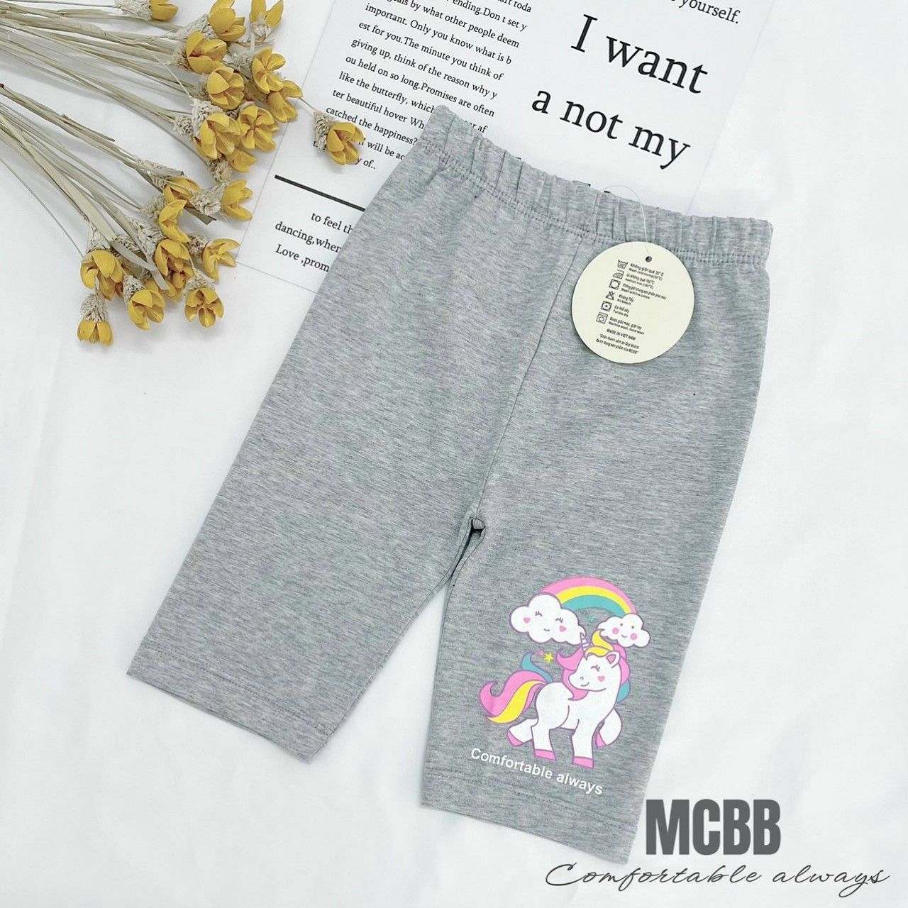 Quần legging lửng bé gái Pony