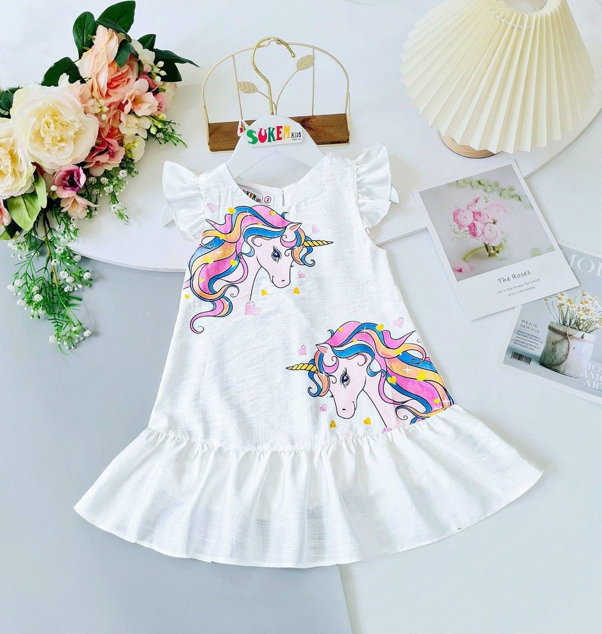 Đầm ngựa Pony bé gái