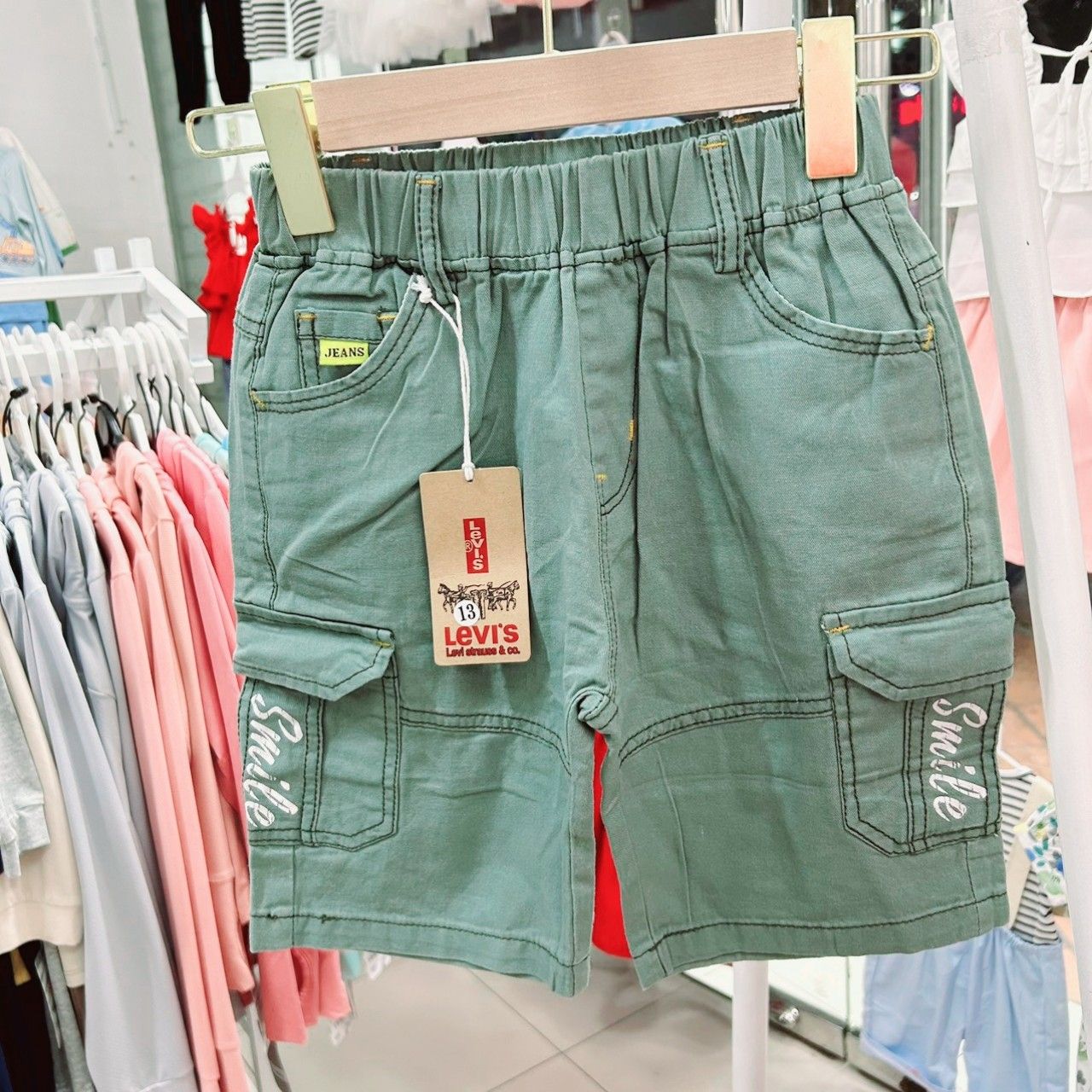 Quần kaki túi hộp bé trai