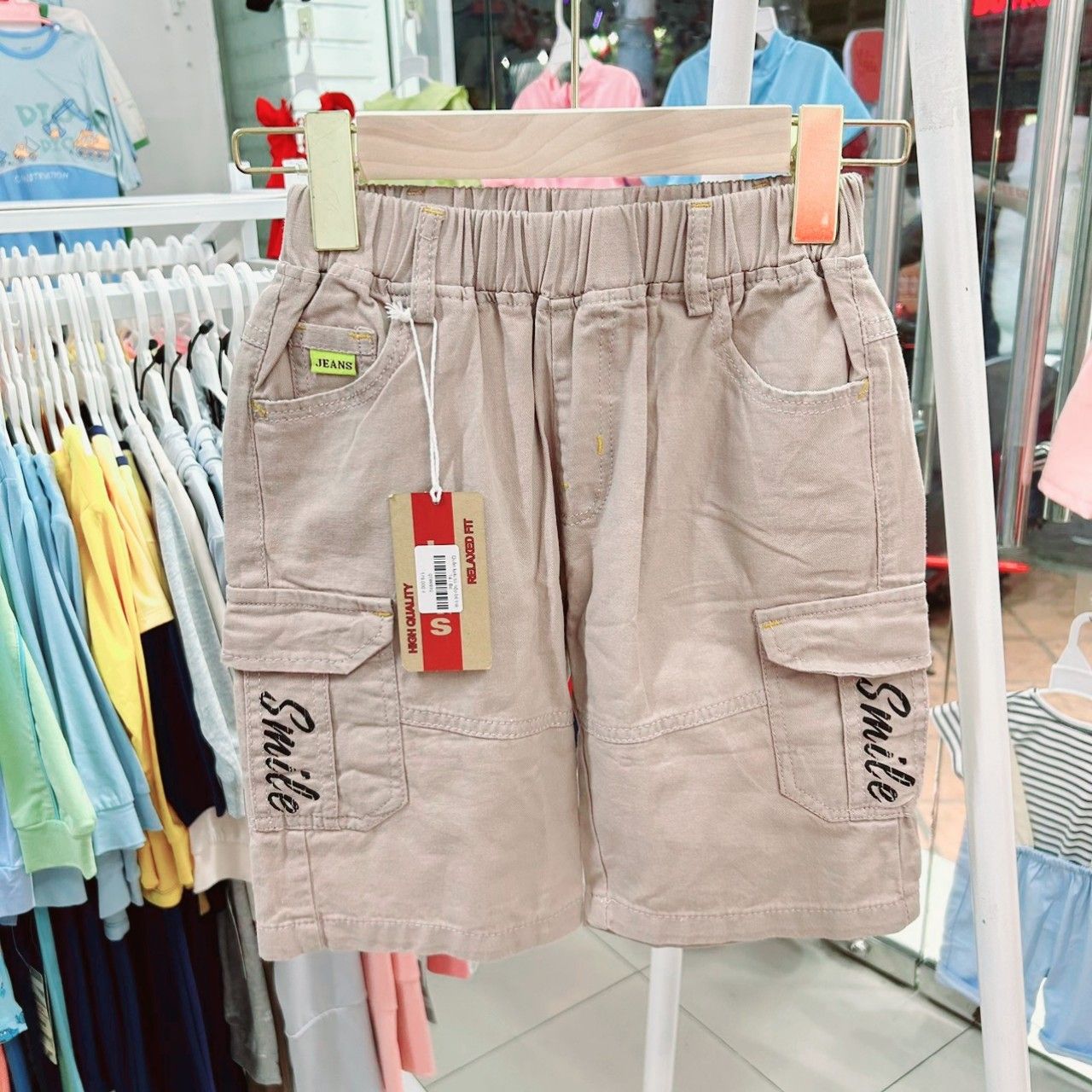 Quần kaki túi hộp bé trai