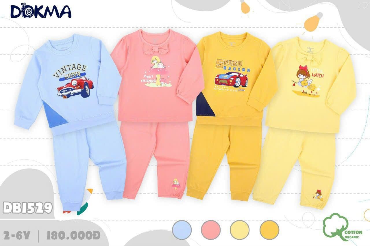 DB1529 - Đồ bộ dài tay cho bé trai và bé gái