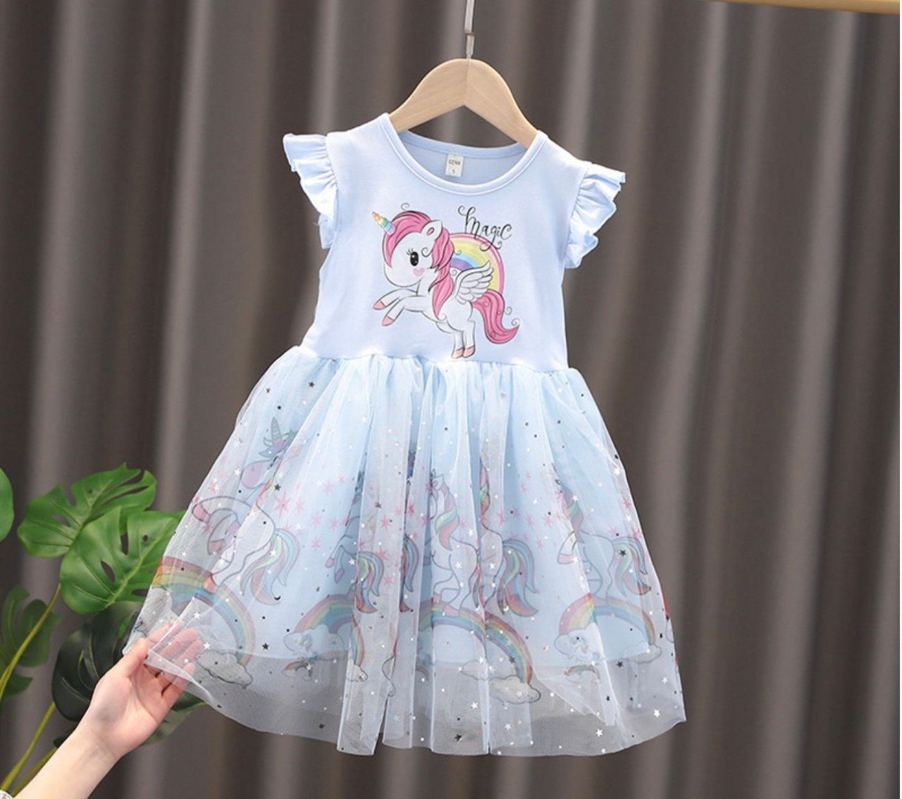 Đầm Pony phối lưới