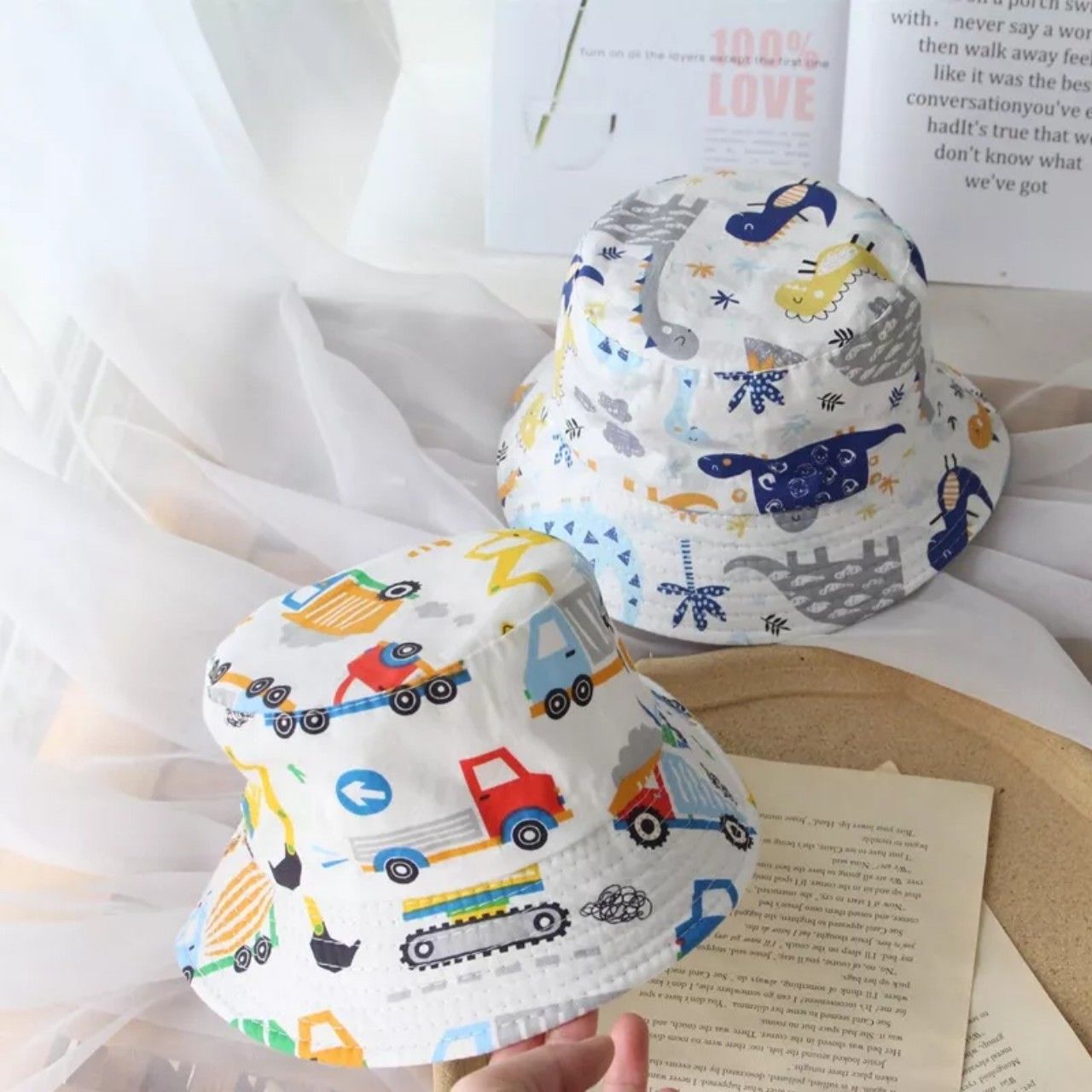 Nón tai bèo vải cotton mềm mát thoáng khí cho bé