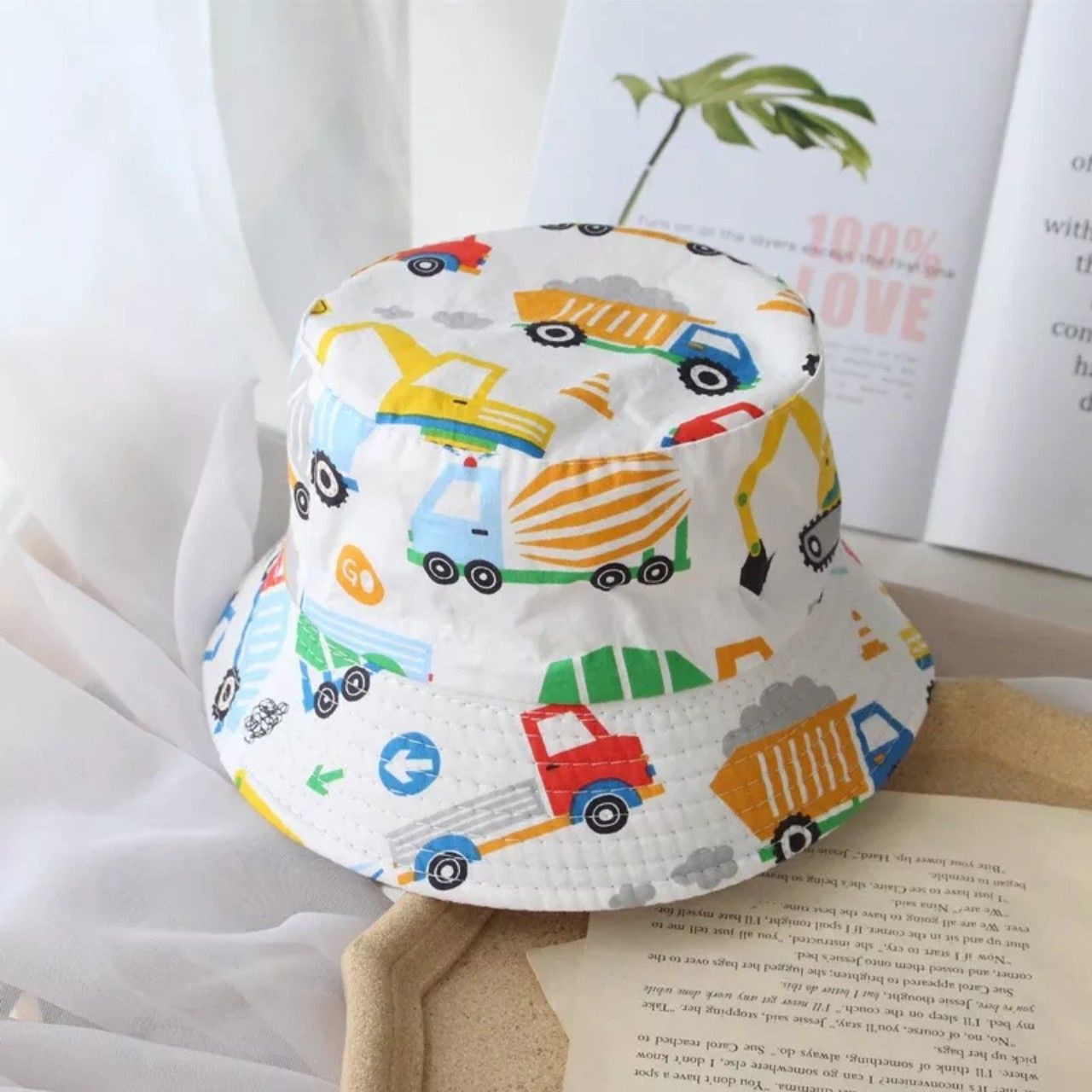 Nón tai bèo vải cotton mềm mát thoáng khí cho bé