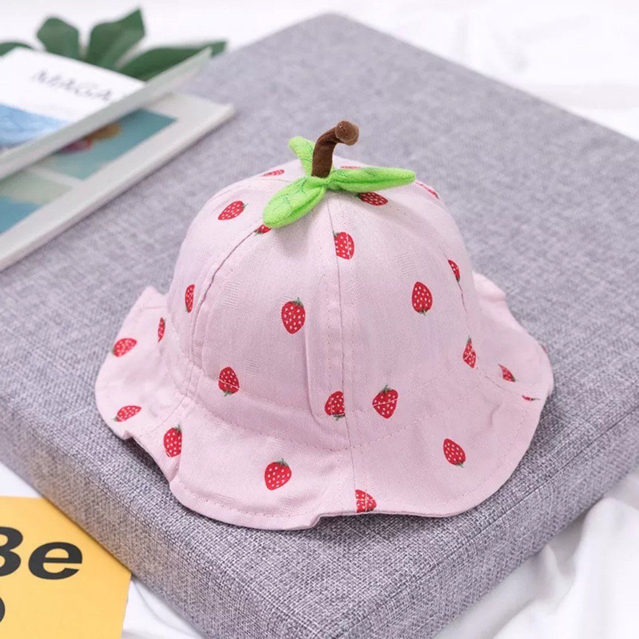  Nón tai bèo vải cotton mềm cho bé gái 6-24 tháng 