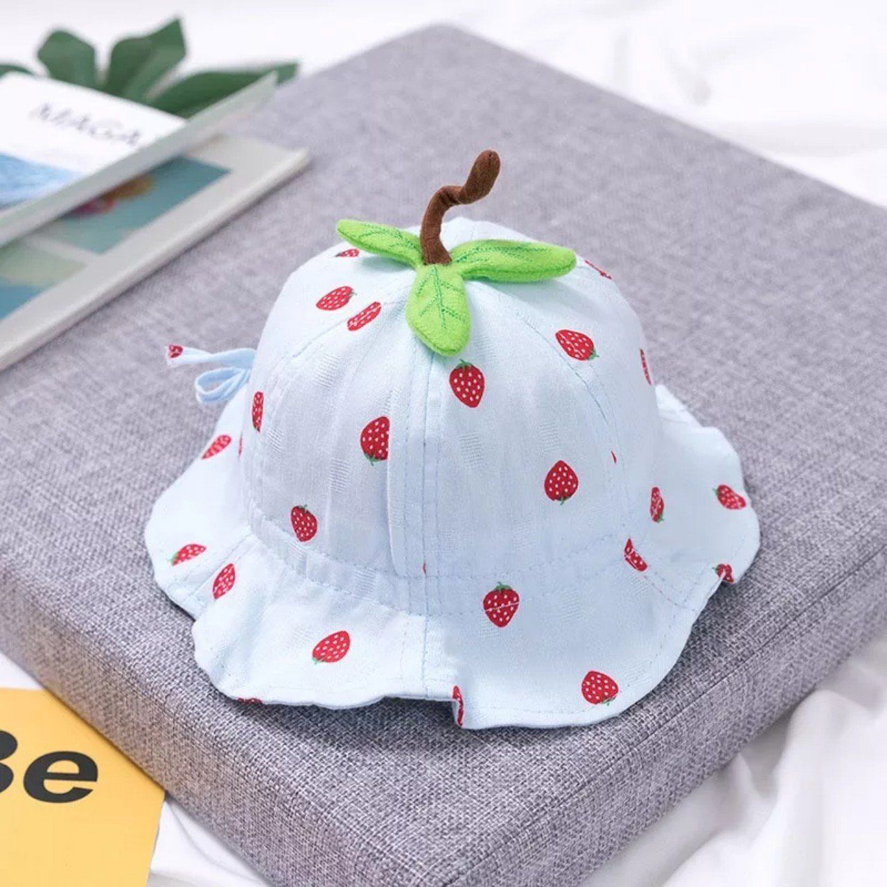  Nón tai bèo vải cotton mềm cho bé gái 6-24 tháng 