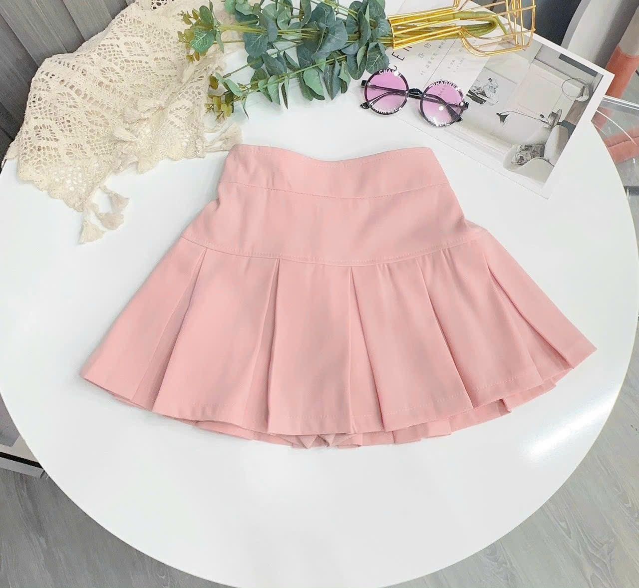 Chân váy xếp ly cho bé gái siêu cưng
