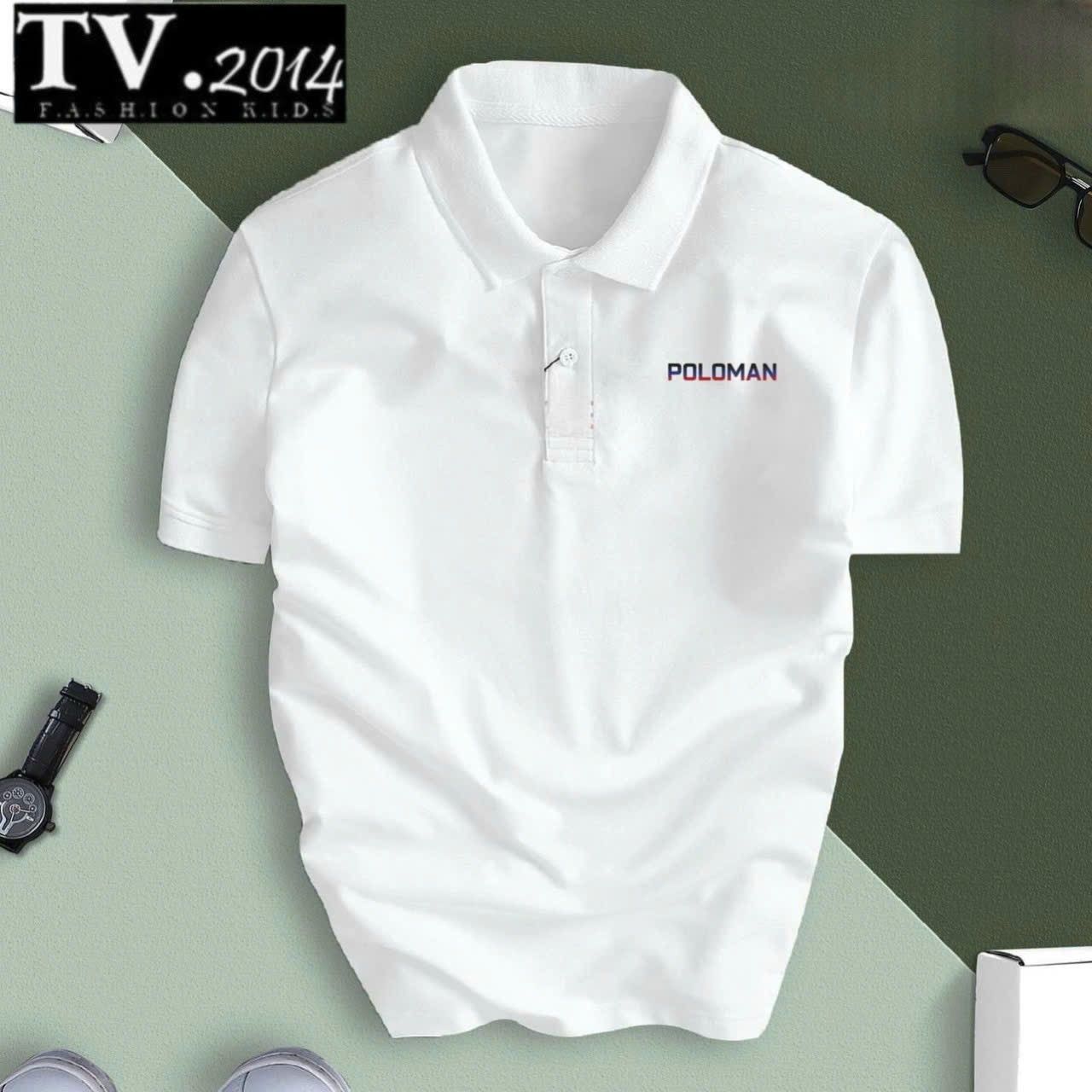 Áo thun cổ polo bé trai