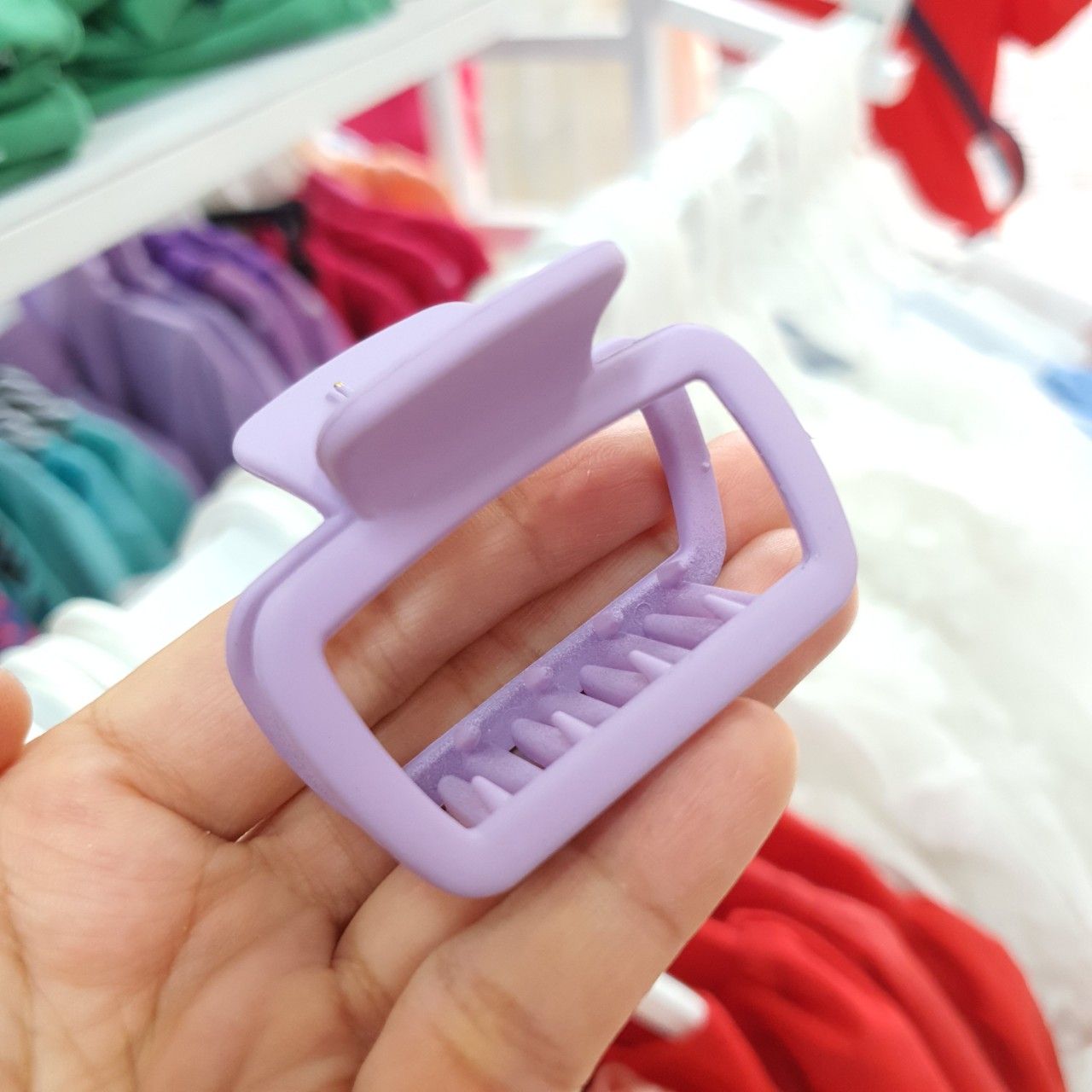 Kẹp tóc mini hình vuông cho nữ phong cách Hàn Quốc dễ thương