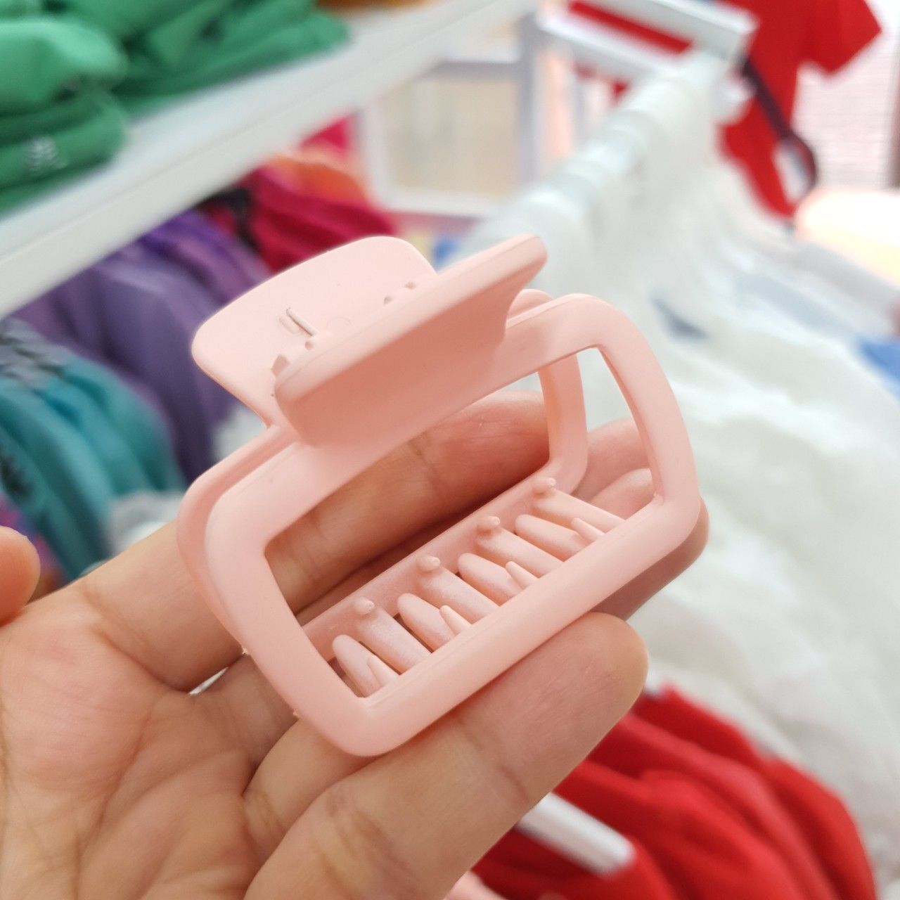 Kẹp tóc mini hình vuông cho nữ phong cách Hàn Quốc dễ thương