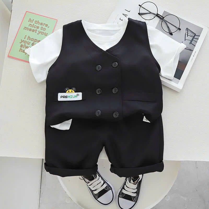 Set vest gile công tử cho bé trai