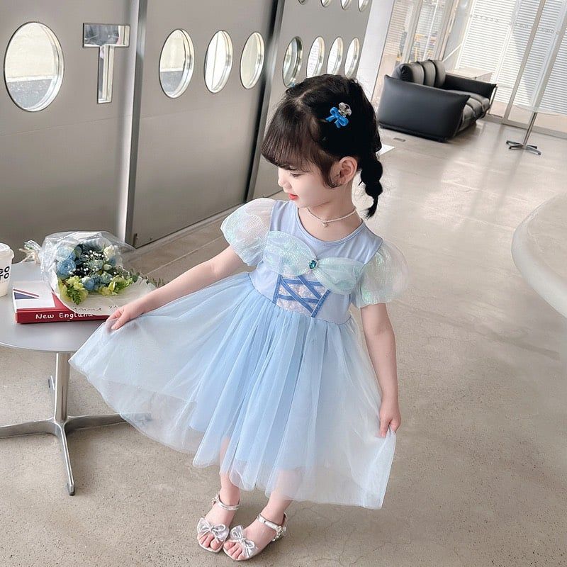 Đầm công chúa Elsa cho bé gái từ 10kg đến 14kg D30 _ Beekids