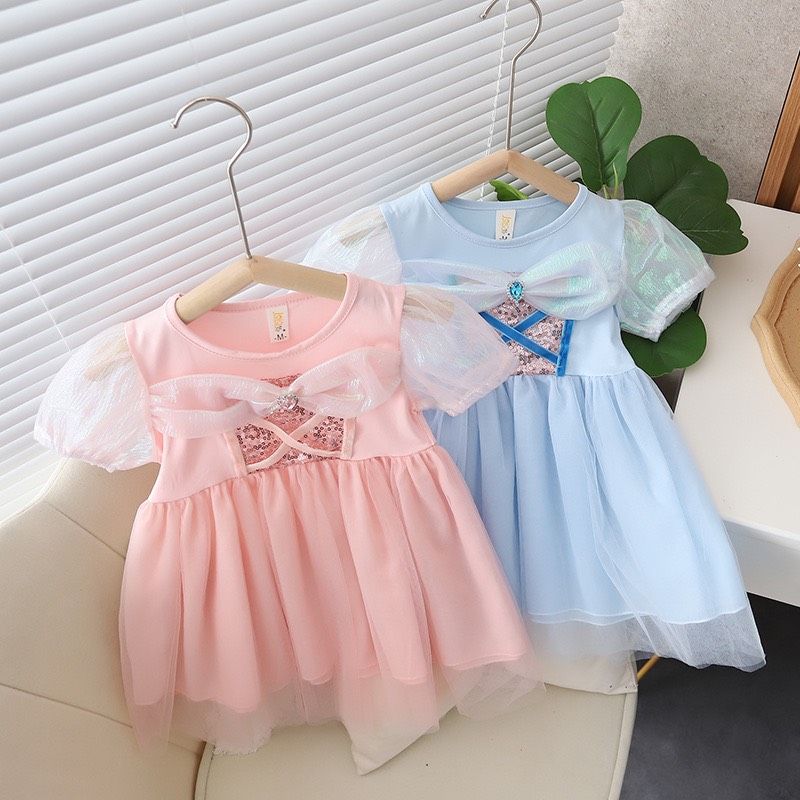 Đầm công chúa Elsa cho bé gái từ 10kg đến 14kg D30 _ Beekids