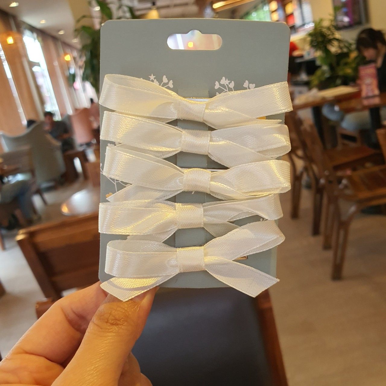 Set 5 kẹp tóc nơ mini thời trang cho bé và các bạn nữ