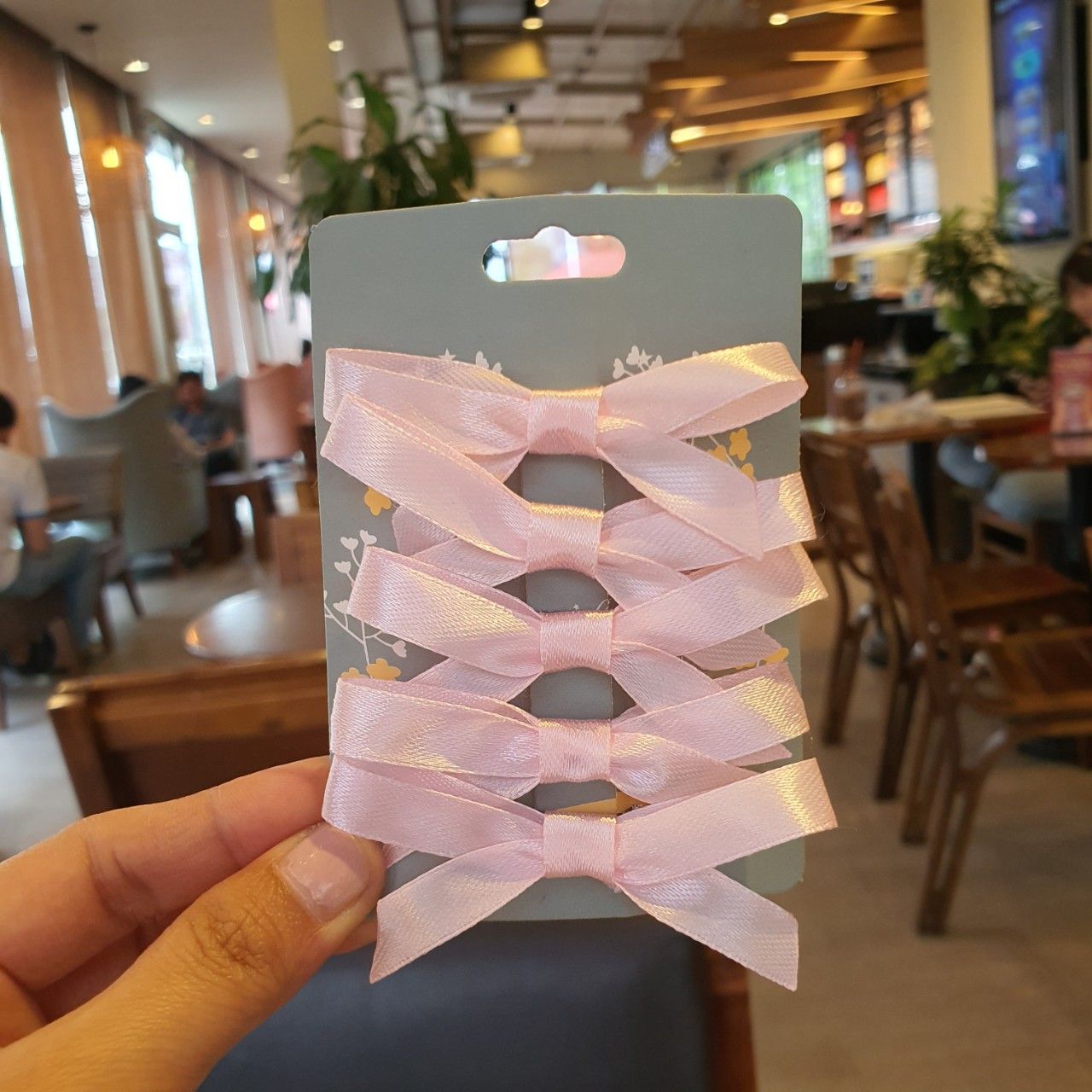 Set 5 kẹp tóc nơ mini thời trang cho bé và các bạn nữ