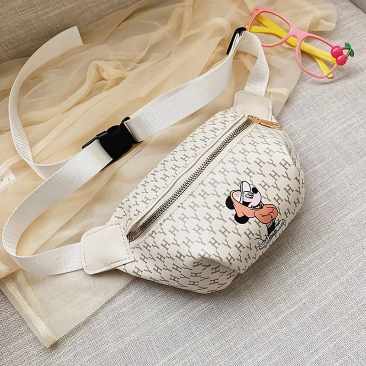 Túi bao tử in họa tiết Mickey thời trang phong cách cho bé trai và bé gái
