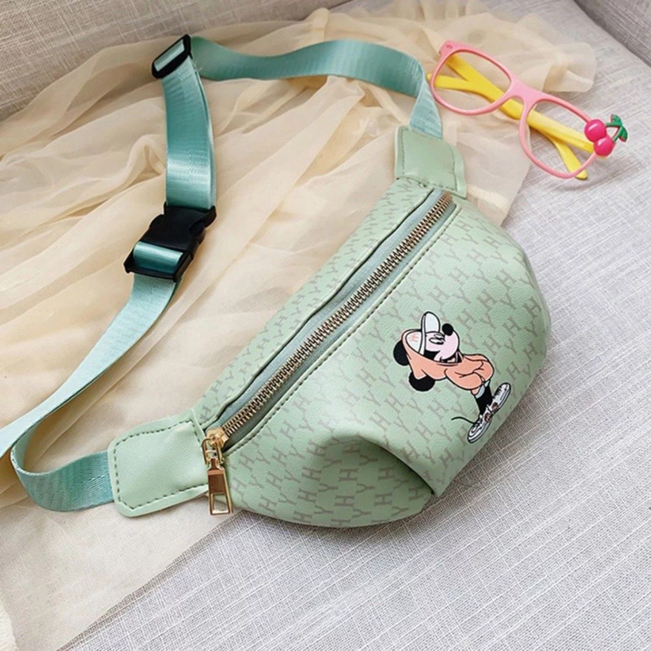 Túi bao tử in họa tiết Mickey thời trang phong cách cho bé trai và bé gái