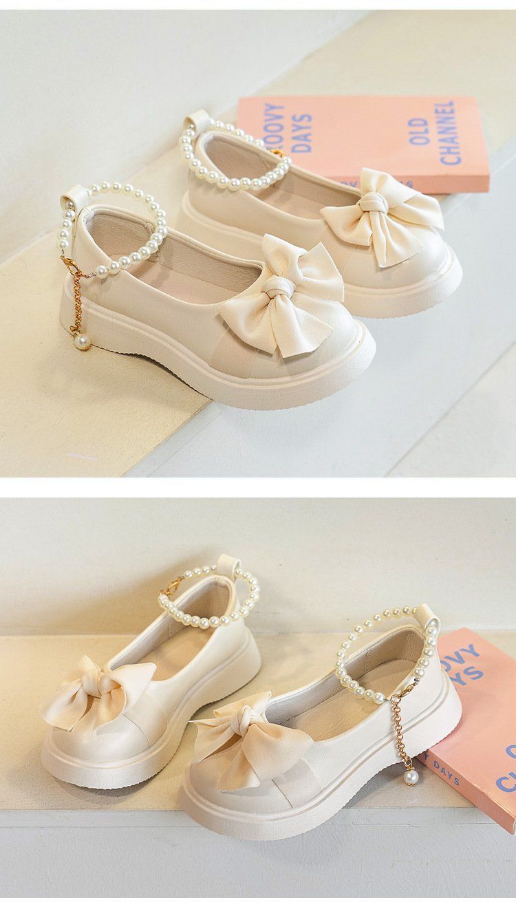 Giày búp bê nơ chuỗi hạt xinh xắn thời trang cho bé size 26-37
