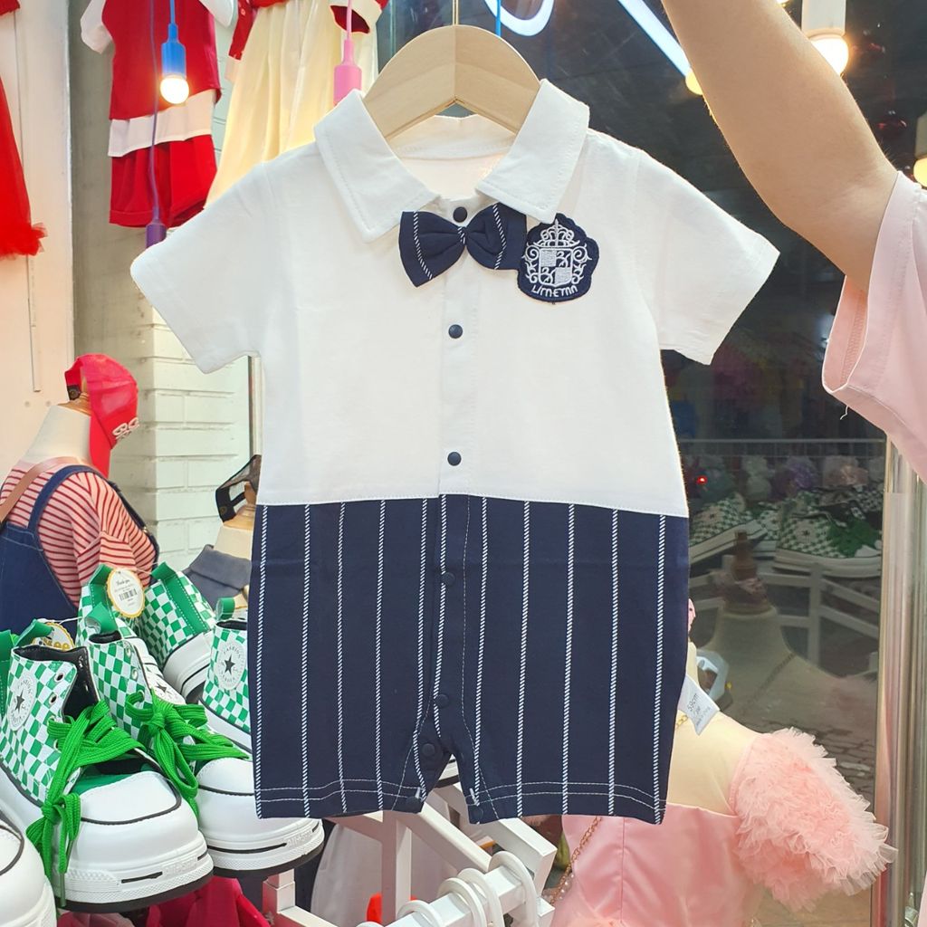 Bộ bodysuit giả vest thời trang thanh lịch cho bé trai