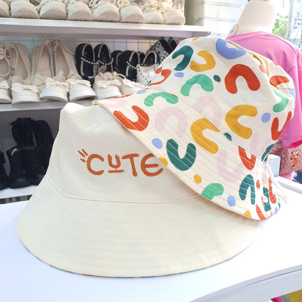 Mũ tai bèo cho bé vải cotton 2 mặt xinh xắn dễ thương