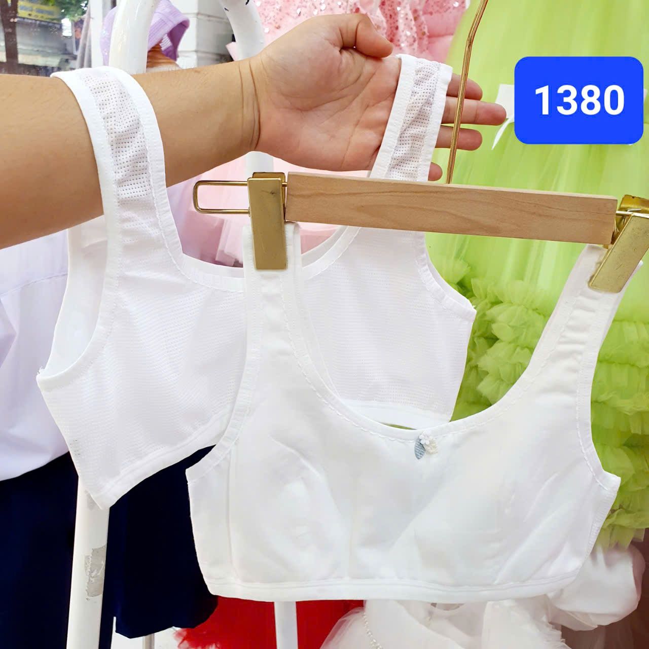 Áo lá học sinh chất cotton mềm mại thoáng mát kiểu áo bra