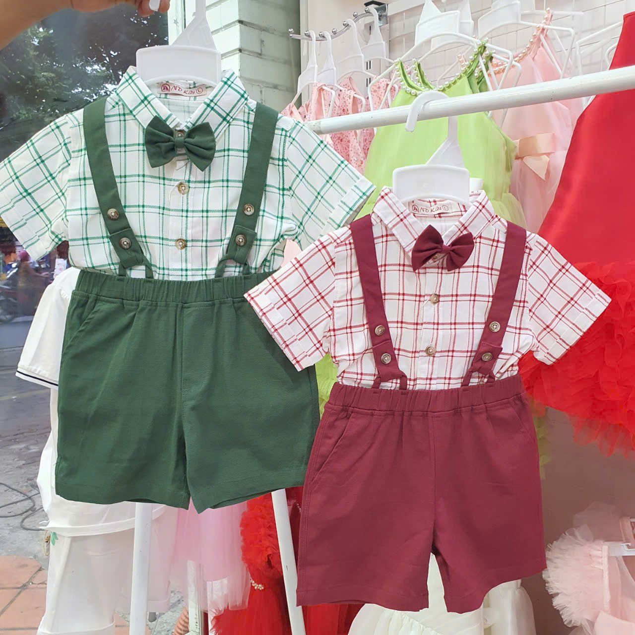 Set công tử cho bé trai mặc thôi nôi, đầy tháng, đi dự lễ tiệc