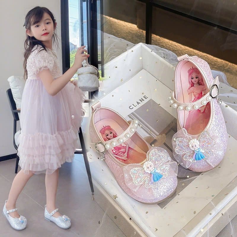 Giày búp bê Elsa cho bé gái đế mềm siêu dễ thương G03 _ Beekids