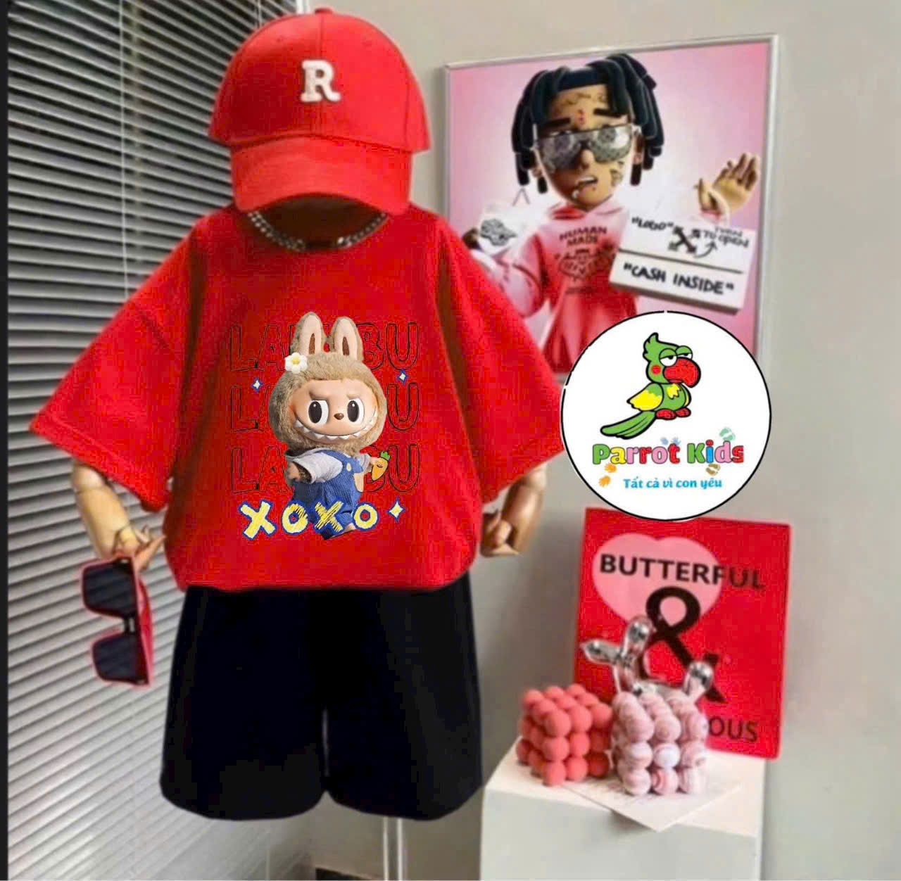 Set bé trai họa tiết Labubu cool ngầu S15 _ Beekids