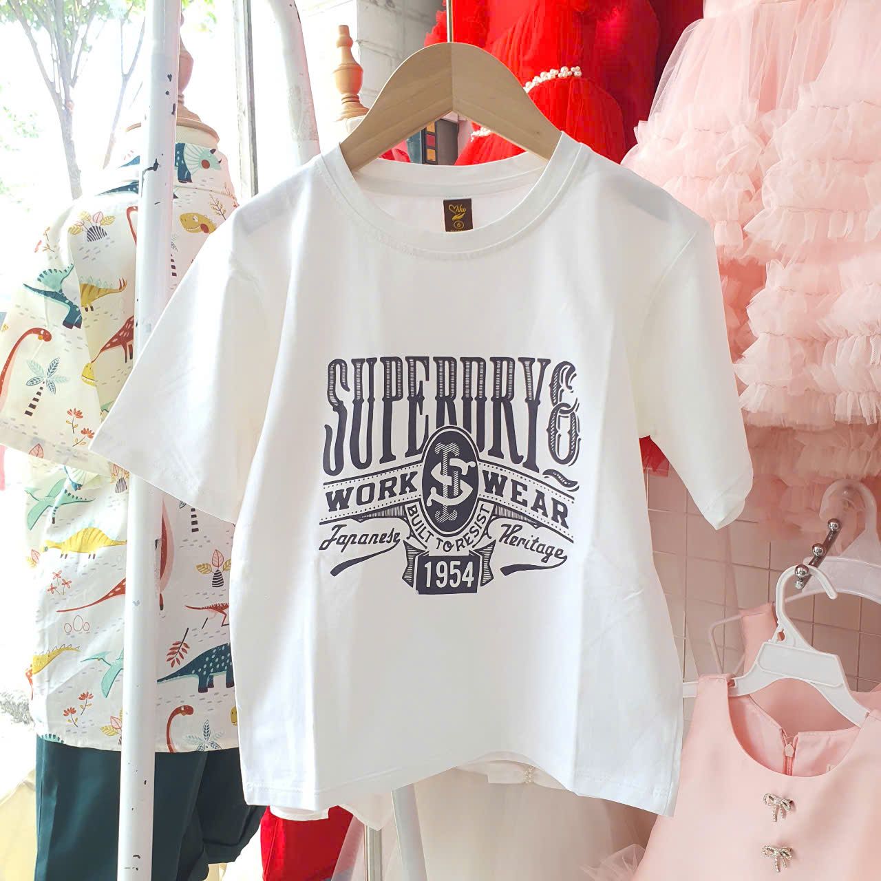 Áo thun cotton cho bé và gia đình in chữ phong cách sành điệu A06 _ Beekids