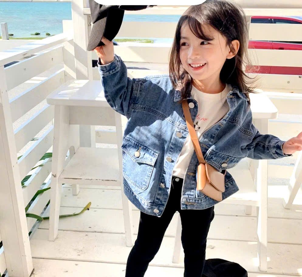 Áo khoác jean mềm cho bé trai và bé gái phong cách Hàn Quốc K03 _ Beekids