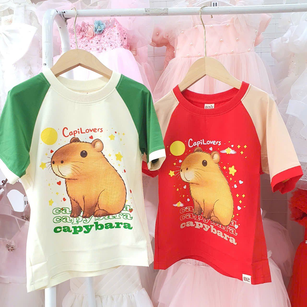 Áo thun cho bé Capybara siêu hot hit A09 _ Beekids