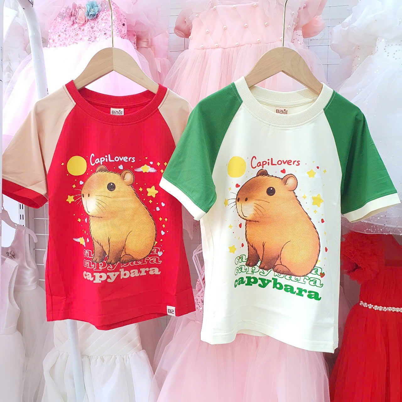 Áo thun cho bé Capybara siêu hot hit A09 _ Beekids