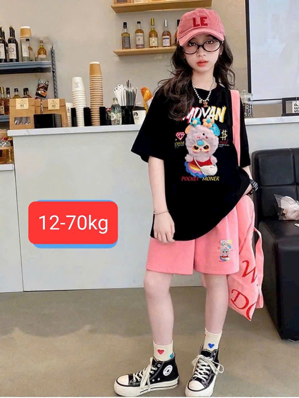 Bộ thun đùi siêu dễ thương cho mẹ và bé mặc diện Tết chung đôi S30 _ Beekids